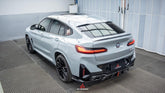 BMW X4 xDrive 30i (with M-Package Bumper) & M40i G02 LCI 2022 2023 2024 with Aftermarket Parts - AE Style Diffuser & Canards Carbon Fiber from ArmorExtend